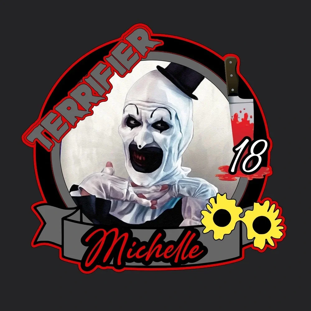 Terrifier custom Halloween cake topper